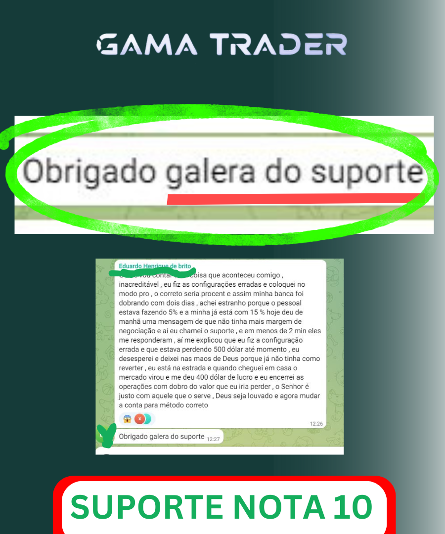DEPOIMENTO 31 GAMA TRADER FOREX