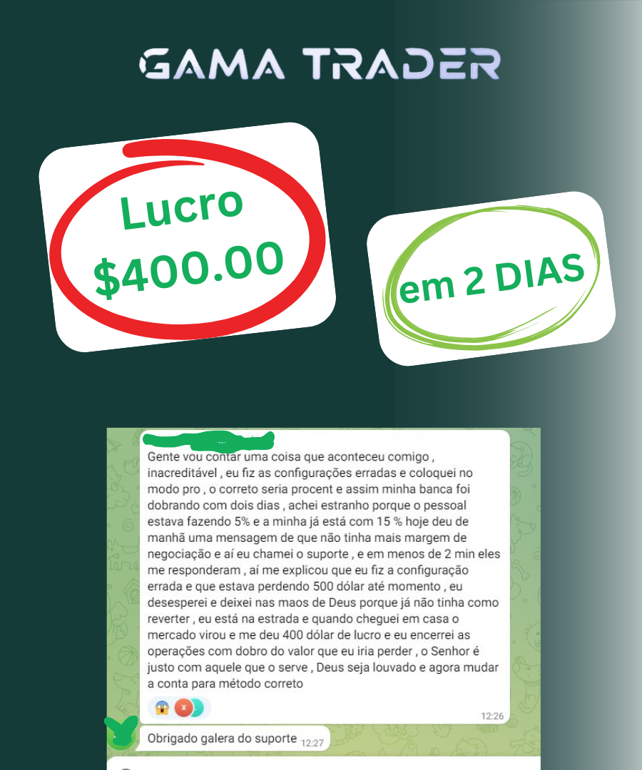 DEPOIMENTO 32 GAMA TRADER FOREX